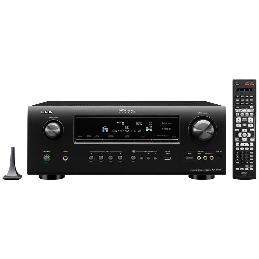 DENON AVアンプ リモコン付ブラック　AVR-3312 DENON AVアンプ リモコン付ブラック AVR-3312 アンプ
